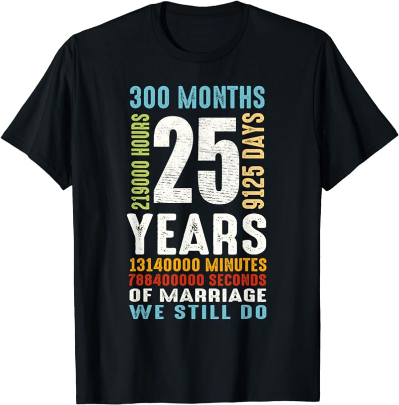 Ki 25 Years Wedding Anniversary Costume Couple Matching T-Shirt