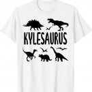 Dinosaur T Rex Kyle Kylesaurus Boys Dino Name T-Shirt