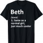 BETH Definition Personalized Name Funny Birthday Gift Idea T-Shirt