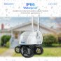 Floodlight Camera 1080P HD 3MP Outdoor Security Camera Motion-Activated Pan Tilt