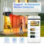 Floodlight Camera 1080P HD 3MP Outdoor Security Camera Motion-Activated Pan Tilt