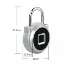 Smart Fingerprint Lock Portable Mini Padlock Keyless Biometric Locker Waterproof