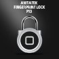 Smart Fingerprint Lock Portable Mini Padlock Keyless Biometric Locker Waterproof