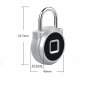 Smart Fingerprint Lock Portable Mini Padlock Keyless Biometric Locker Waterproof