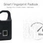 Fingerprint Locker Lock Small Lock with Keyless Biometric Waterproof Padlock