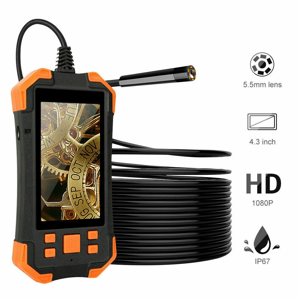 5.5mm 4.3"Screen Industrial Endoscope Borescope Camera Waterproof Inspection Cam