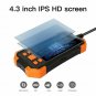5.5mm 4.3"Screen Industrial Endoscope Borescope Camera Waterproof Inspection Cam