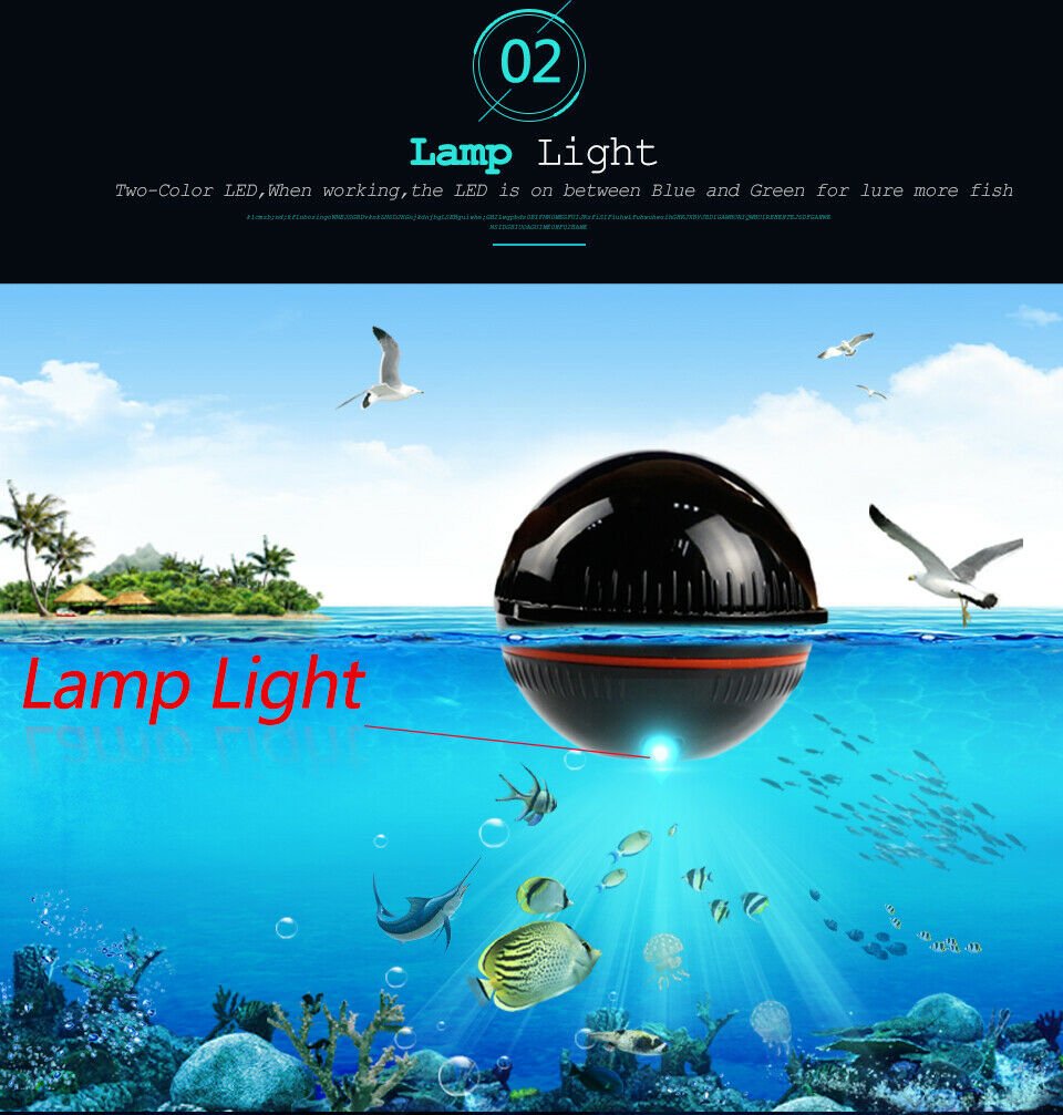 Fish Finder Portable Wireless Depth Echo Sounder Sea Lake Sonar Fishing Finder