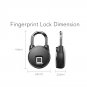 Keyless Biometric Bluetooth Smart Fingerprint Padlock Waterproof Pad Lock Locker