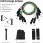 Resistance Bands Set 11pcs Exercise Crossfit Fitness Home Workout Training Tubes