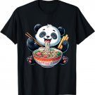Cute Panda Ramen Anime Kawaii Eating Noodle Girls Teens Kids T-Shirt