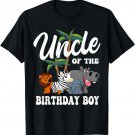 Uncle of the Birthday Boy Zoo Bday Safari Celebration T-Shirt