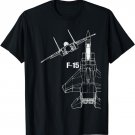 F-15 Eagle Jet Military Stealth Fighter Jet T-Shirt