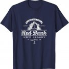Red Bank NJ Sailboat T-Shirt Vintage Nautical Throwback Tee