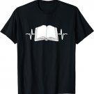 Love Books Heartbeat Men Women Book & Reading Lover T-Shirt