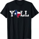 Texas T-shirt Texas Shaped Flag Grunge Distressed Texas Tee