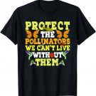 Protect the Pollinators Butterfly Bat Bees Moth Hummingbirds T-Shirt