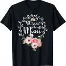 Blessed to be called Mimi Women Flower Decor Grandma T-Shirt