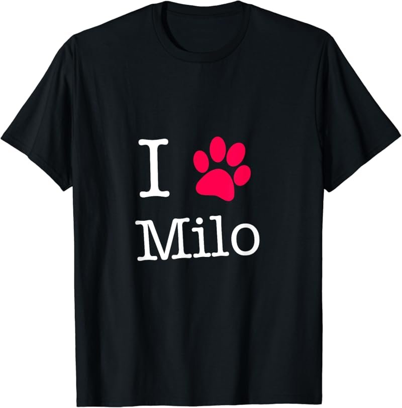 Life ist better with Milo Cat Name T-Shirt Gift Shirt