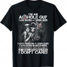 I'm an asshole guy love freedom guns born in December TShirt