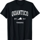 Quantico Virginia VA Vintage Athletic Sports Design T-Shirt