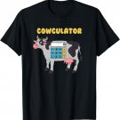 Funny Math Teacher Cowculator For Heifer Cow Calculator T-Shirt