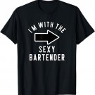 Couples Halloween Costume Shirts I'm With The Sexy Bartender T-Shirt