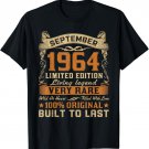 Retro Vintage September 1964 Born In September 1964 Bday T-Shirt