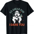 Baseball Catcher Youth Quote Go Ahead Run I Dare You T-Shirt