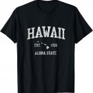 Retro Hawaii T Shirt Vintage Sports Tee Design