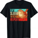 Vintage Eat Sleep Repeat Wren T-Shirt