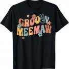 Retro Groovy Meemaw Flower Power Hippie Family Groovy Vibes T-Shirt