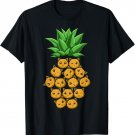 Pineapple Cats Pineapple Shape Cat Lovers T-Shirt