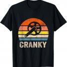 Cranky Vintage Sun funny Bicycle Lovers Cycling Cranky T-Shirt