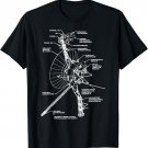 Space Satellite Antenna Diagram Chart Blueprint Retro Gift T-Shirt