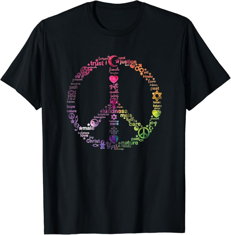 Peace Coexist Religion Equality Rights Humanity Spirituality T-Shirt
