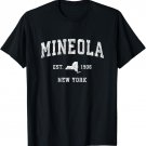 Mineola New York NY Vintage Athletic Sports Design T-Shirt