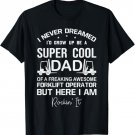 Funny Forklift Operator Dad Forklift Certified Retro Vintage T-Shirt