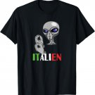 Italian alien with Italian hands meme Pun Italien T-Shirt