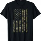 Seton Hill United States Distressed Camo w US Flag T-Shirt