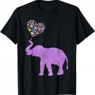 Purple Elephant Love T-shirt