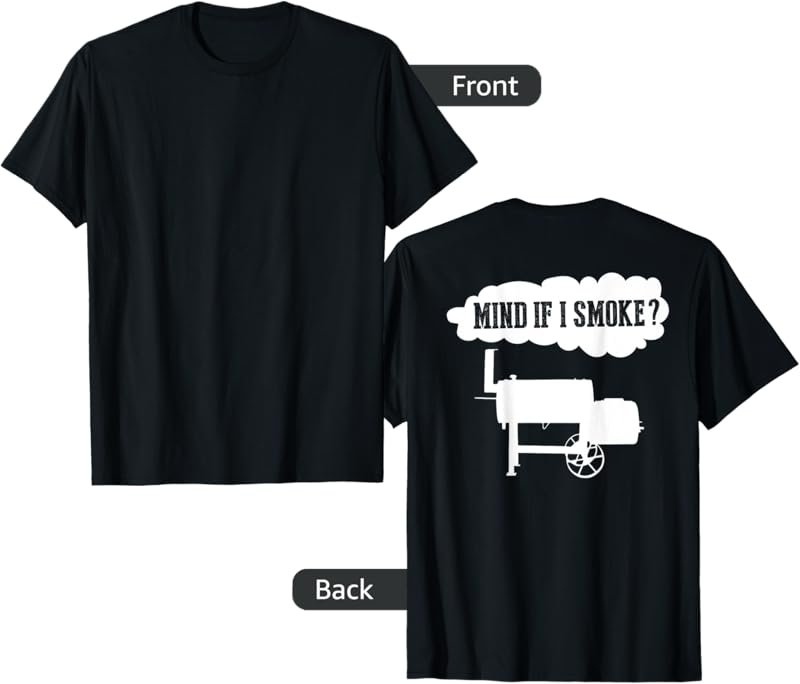 Back Print Funny BBQ Pit Offset Smoker Accessories Pitmaster