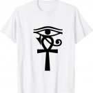 Egyptian Sacred Geometry illuminati Horus Eye Ankh Egypt T-Shirt