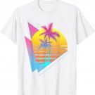 Vaporwave 80s Art Palm Trees Retro Sunset Tropical Summer T-Shirt