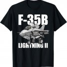 F-35B Lightning II STOVL Funny Jet Fighter Aircraft Cartoon T-Shirt