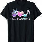 Peace Love Music Lover Musician Cute Tie Dye T-Shirt