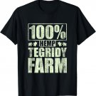 100% Hemp Tegridy Farm T-Shirt Funny Vintage Farm Gift Tee