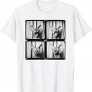 Hairless Sphynx Cat Lover Pet Portrait Funny Yawning Cat T-Shirt
