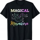 Mermicorn Shirt - Funny Mermaid Unicorn Fin for Girls Boys T-Shirt