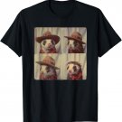 Ferret Wearing Hat Funny Animal Photobooth Pet Ferret Mom T-Shirt